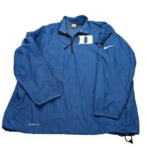 Nike Men's Windbreaker Jacket Duke Size XL Full Zip Storm Fit Blue.